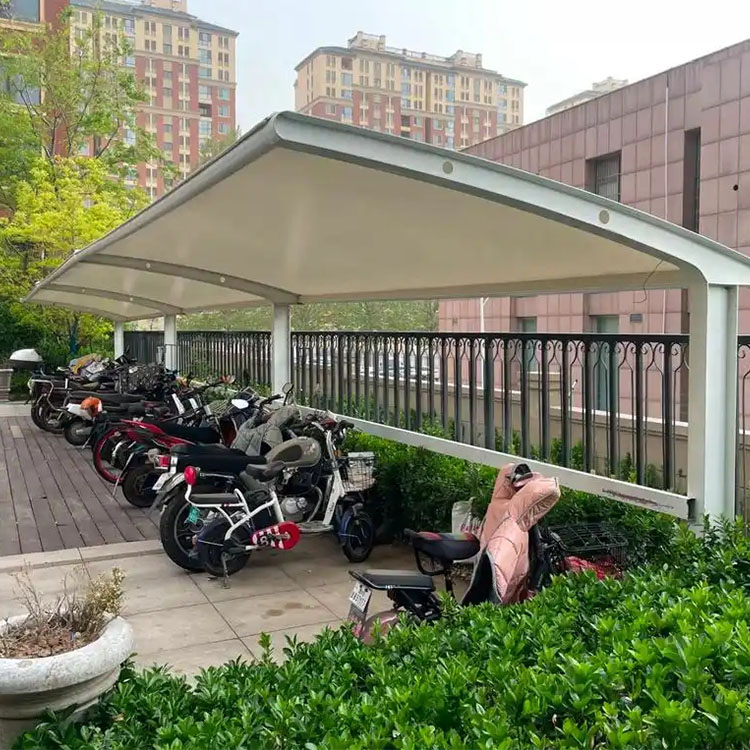 平舆县膜结构电动车棚